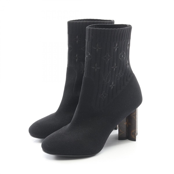 ルイ・ヴィトン シルエットライン アンクル モノグラムフラワー ブーツ 靴 レディース