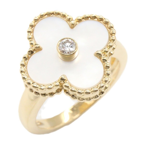 ヴァンクリーフ＆アーペル ヴィンテージアルハンブラ リング マザーオブパール 1PD リング・指輪 ジュエリー レディース