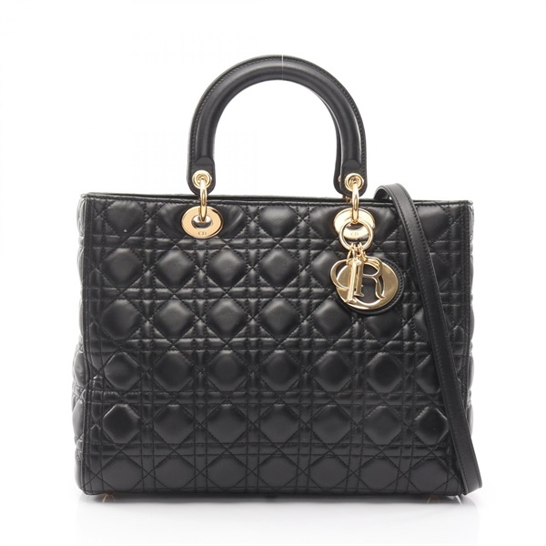 クリスチャンディオール レディディオール ラージ カナージュ 2WAY ハンドバッグ バッグ レディース