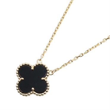 ヴァンクリーフ＆アーペル ヴィンテージアルハンブラ オニキス ネックレス ネックレス ジュエリー レディース