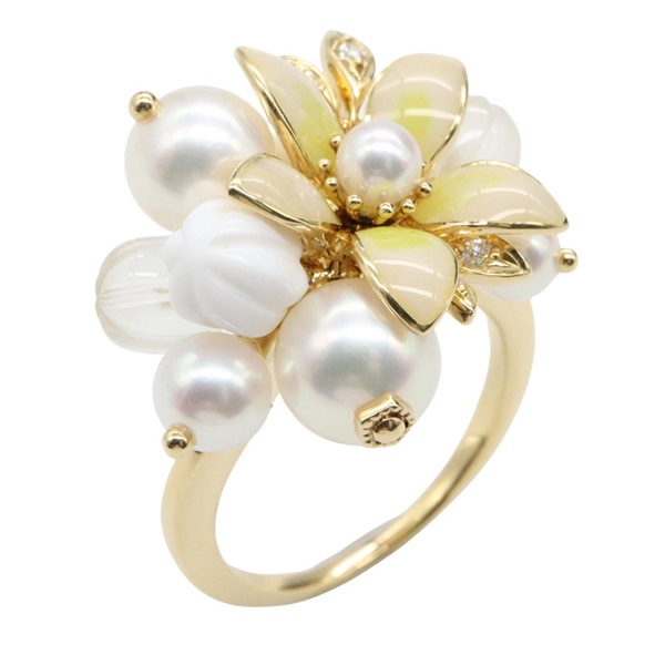 ミキモト パール ダイヤ リング リング・指輪 ジュエリー レディース