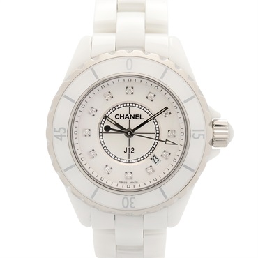 シャネル J12 12Pダイヤ 腕時計 時計 レディース H1628