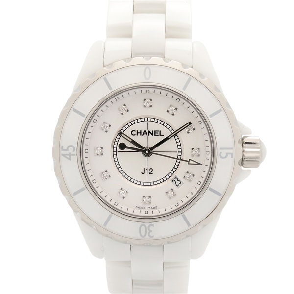 シャネル J12 12Pダイヤ 腕時計 時計 レディース H1628