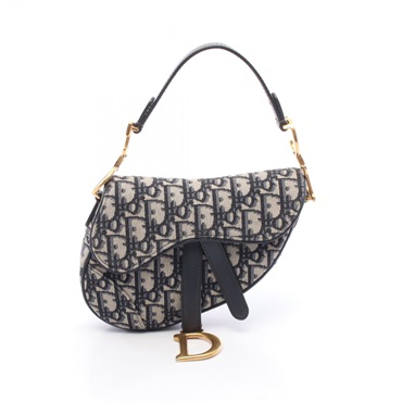 ディオール SADDLE サドル オブリーク ハンドバッグ バッグ レディース