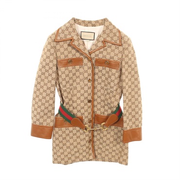 グッチ GGキャンバス シェリーライン ホースビット その他ジャケット 衣料品 アウター レディース 682302