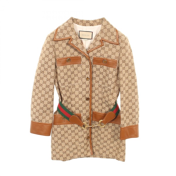 グッチ GGキャンバス シェリーライン ホースビット その他ジャケット 衣料品 アウター レディース 682302