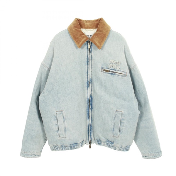 ミュウ ミュウ ブルゾン デニムジャケット 衣料品 アウター レディース