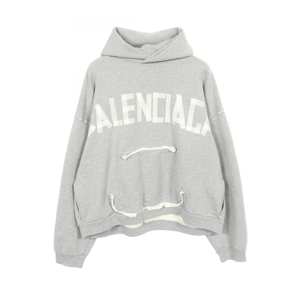 バレンシアガ TAPE TYPE BBロゴ パーカー 衣料品 トップス メンズ レディース 744441
