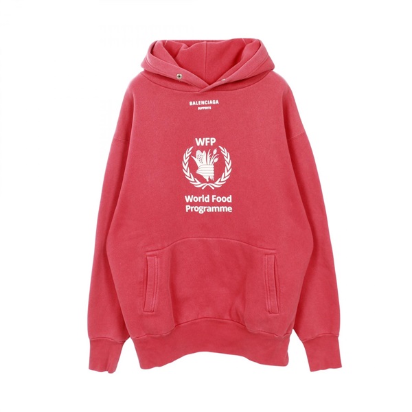 バレンシアガ(BALENCIAGA)バレンシアガ WFP ロゴプリント パーカー 