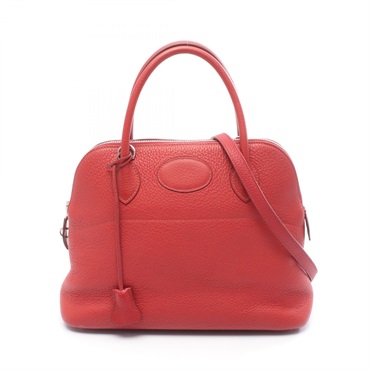 エルメス ボリード31 ルージュガランス ハンドバッグ バッグ レディース