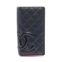 シャネル(CHANEL)シャネル カンボンライン 二つ折り長財布 財布