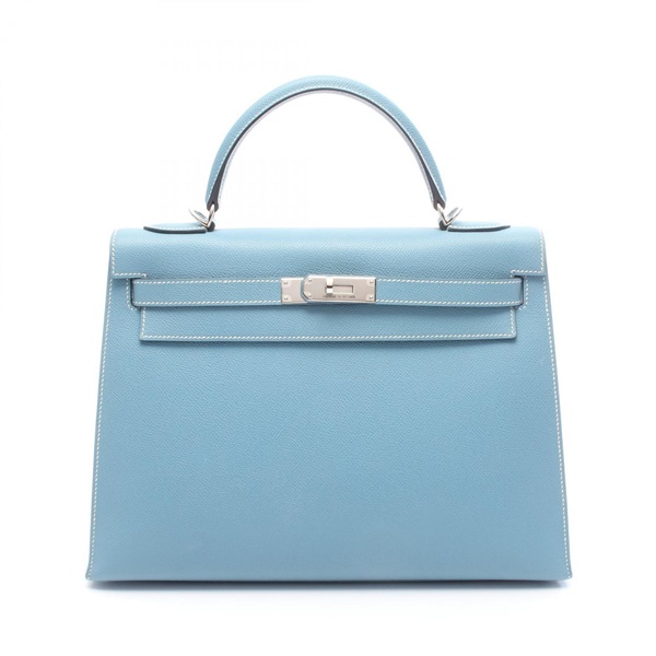 エルメス ケリー32 ブルージーン ハンドバッグ バッグ レディース