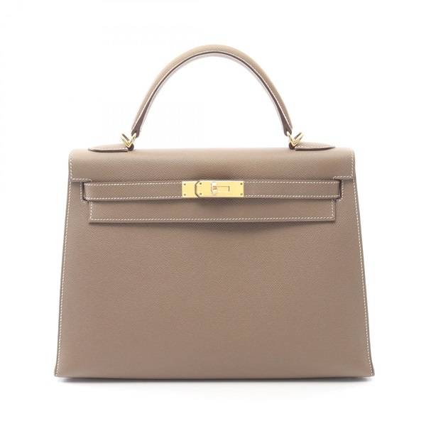 エルメス ケリー32 エトゥープ ハンドバッグ バッグ レディース