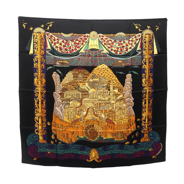 エルメス カレ90 L'ATLANTIDE スカーフ 衣料品 レディース