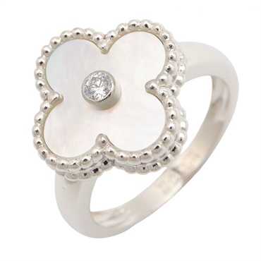 ヴァンクリーフ＆アーペル ヴィンテージアルハンブラ マザーオブパール 1PD リング リング・指輪 ジュエリー レディース