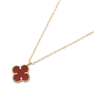 ヴァンクリーフ＆アーペル スウィートアルハンブラ カーネリアン ネックレス ネックレス ジュエリー レディース