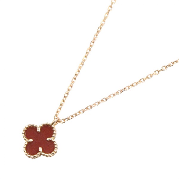 ヴァンクリーフ＆アーペル スウィートアルハンブラ カーネリアン ネックレス ネックレス ジュエリー レディース
