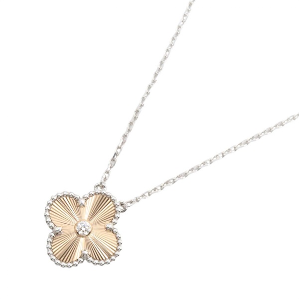 ヴァンクリーフ＆アーペル ヴィンテージアルハンブラ ギヨシェ 1PD ネックレス ネックレス ジュエリー レディース VCARPNTH00