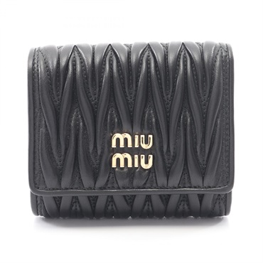 ミュウ ミュウ MATELASSE MIU 三つ折り財布 財布 レディース 5MH033AFPPF0002