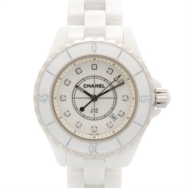 シャネル J12 12Pダイヤ 腕時計 時計 レディース H1628