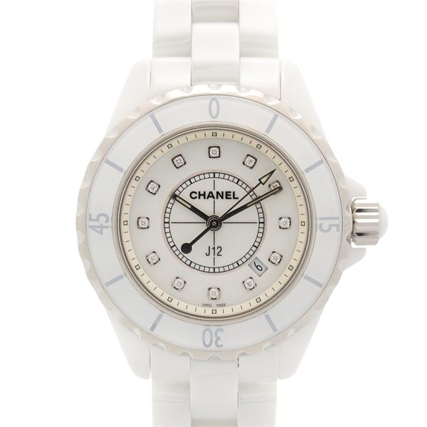 シャネル J12 12Pダイヤ 腕時計 時計 レディース H1628