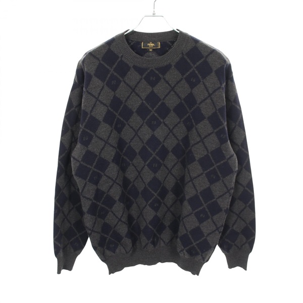 フェンディ FFアーガイル ニット 衣料品 トップス メンズ