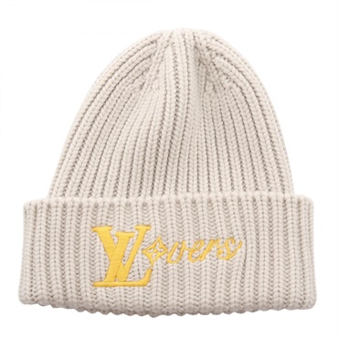 ルイ・ヴィトン LVバーズ ニット帽 ニットキャップ 帽子 レディース M7817A