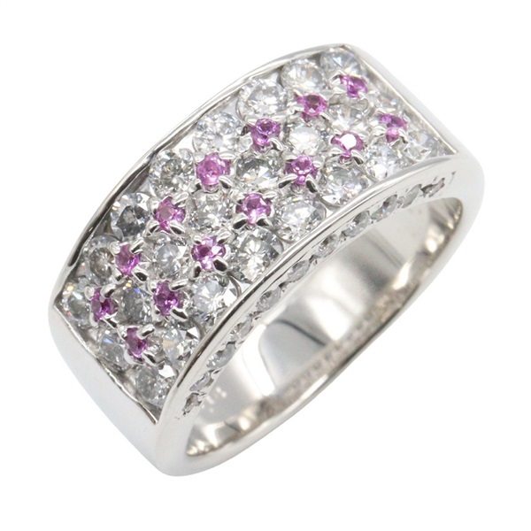 ジュエリー ピンクサファイア ダイヤモンド リング リング・指輪 ジュエリー レディース ﾋﾟﾝｸｻﾌｧｲｱ 8.7g