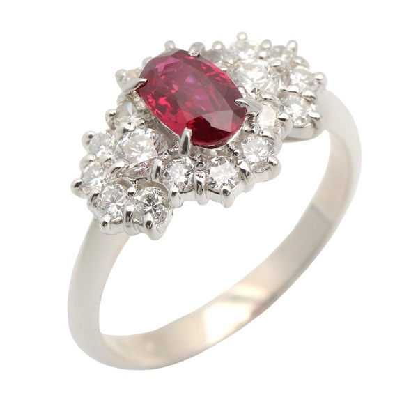 ジュエリー ルビー ダイヤ リング リング・指輪 ジュエリー レディース ﾙﾋﾞｰ 4.4g