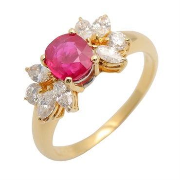 ジュエリー ルビー ダイヤ リング リング・指輪 ジュエリー レディース ﾙﾋﾞｰ 3.8g