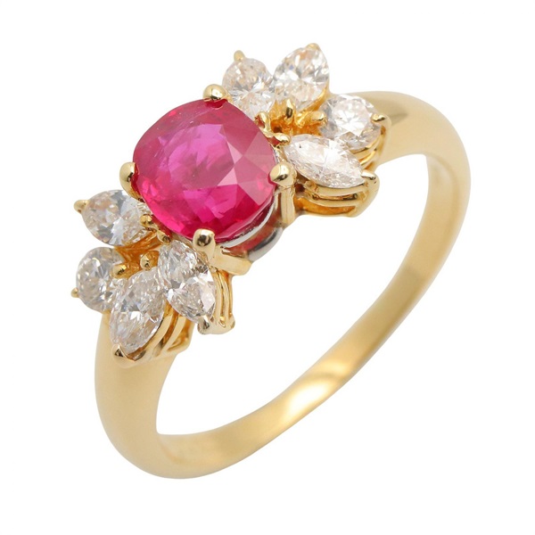 ジュエリー ルビー ダイヤ リング リング・指輪 ジュエリー レディース ﾙﾋﾞｰ 3.8g