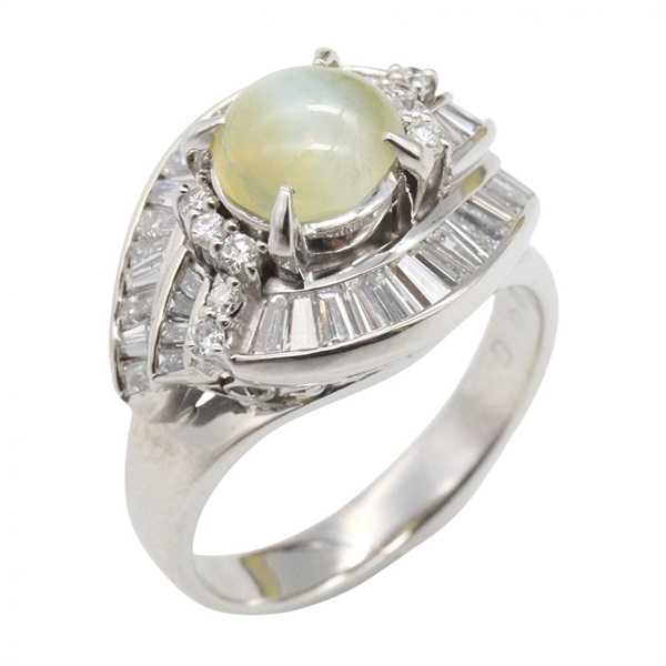 ジュエリー キャッツアイ ダイヤモンド リング リング・指輪 ジュエリー レディース ｷｬｯﾂｱｲ 8.4g