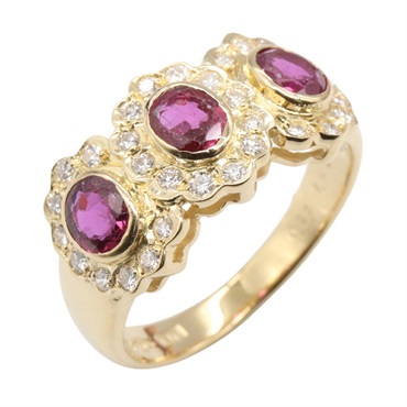 ジュエリー ルビー ダイヤモンド リング リング・指輪 ジュエリー レディース ﾙﾋﾞｰ 4.9g