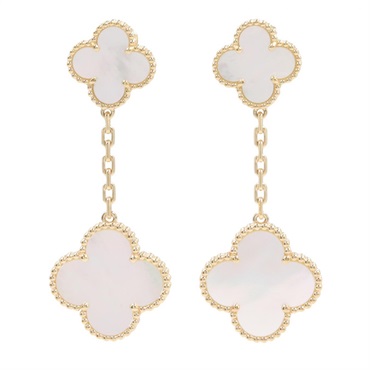ヴァンクリーフ＆アーペル マジックアルハンブラ 2モチーフ ピアス ピアス ジュエリー レディース