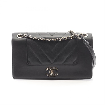 シャネル マドモアゼル Wフラップ ショルダーバッグ バッグ レディース