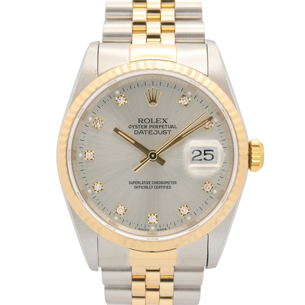 ロレックス(ROLEX)ロレックス デイトジャスト 10Pダイヤ X番 腕時計