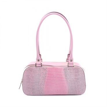 サルヴァトーレフェラガモ リザード型押し ハンドバッグ バッグ レディース