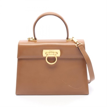 サルヴァトーレフェラガモ ガンチーニ 2WAY ハンドバッグ バッグ レディース