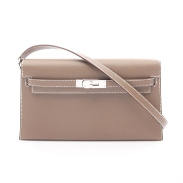 エルメス ケリーエラン エトゥープ ショルダーバッグ バッグ レディース