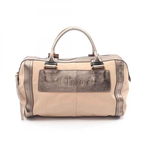 クロエ ロゴ メタリック ボストンバッグ バッグ レディース