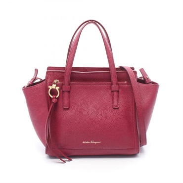 サルヴァトーレフェラガモ AMY エイミー ガンチーニ 2WAY ハンドバッグ バッグ レディース 21 F478