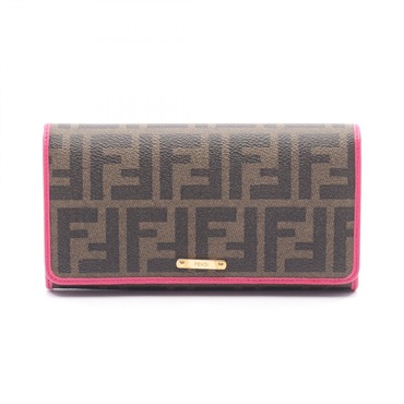 フェンディ ズッカ 二つ折り長財布 財布 レディース 8M0298