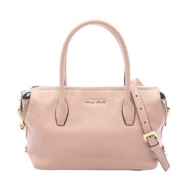 ミュウ ミュウ MADRAS マドラス 2WAY ハンドバッグ バッグ レディース