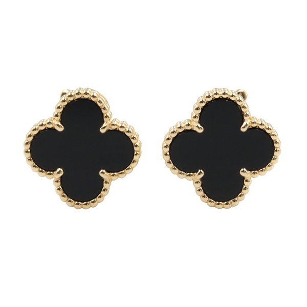 ヴァンクリーフ＆アーペル ヴィンテージアルハンブラ オニキス ピアス ピアス ジュエリー レディース