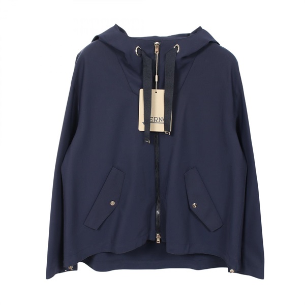 HERNo ヘルノ　FIRST-ACT サイズ44 ネイビー 大きめ ヘルノ(Herno)ヘルノ FIRST-ACT ケープ ブルゾン 衣料品 アウター
