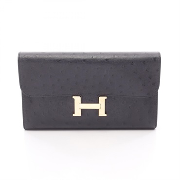 エルメス コンスタンスロング キャバン 二つ折り長財布 財布 レディース