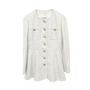 シャネル ココマークボタン ノーカラージャケット 衣料品 アウター レディース P74926V66272