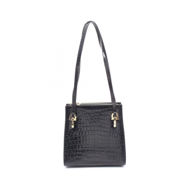 サルヴァトーレフェラガモ ガンチーニ クロコ型押し トートバッグ バッグ レディース