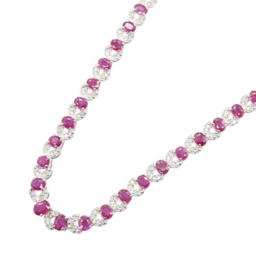 ジュエリー ルビー ダイヤモンド ネックレス ネックレス ジュエリー レディース ﾙﾋﾞｰ 36.9g