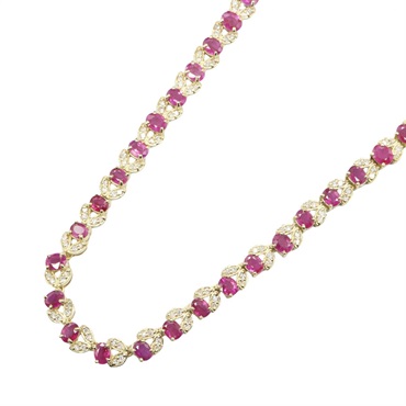 ジュエリー ルビー ダイヤモンド ネックレス ネックレス ジュエリー レディース ﾙﾋﾞｰ 39.7g